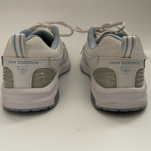 New Balance 857 Cross Trainer Low Top Tennis Shoes White/Baby Blue - size 9 - Picture 8 of 11